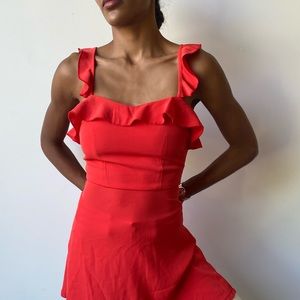 By the way Red Mini Dress